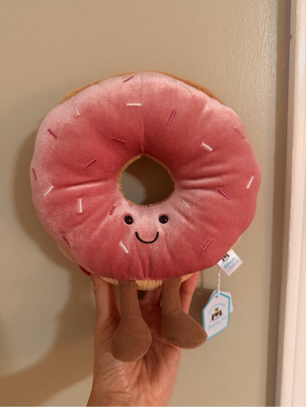 Jellycat amuseables doughnut with tags